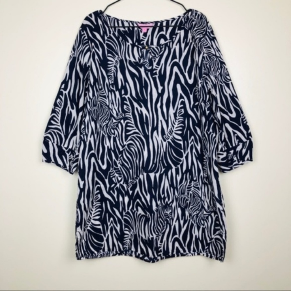 Lilly Pulitzer Entourage Zebra Print Tunic